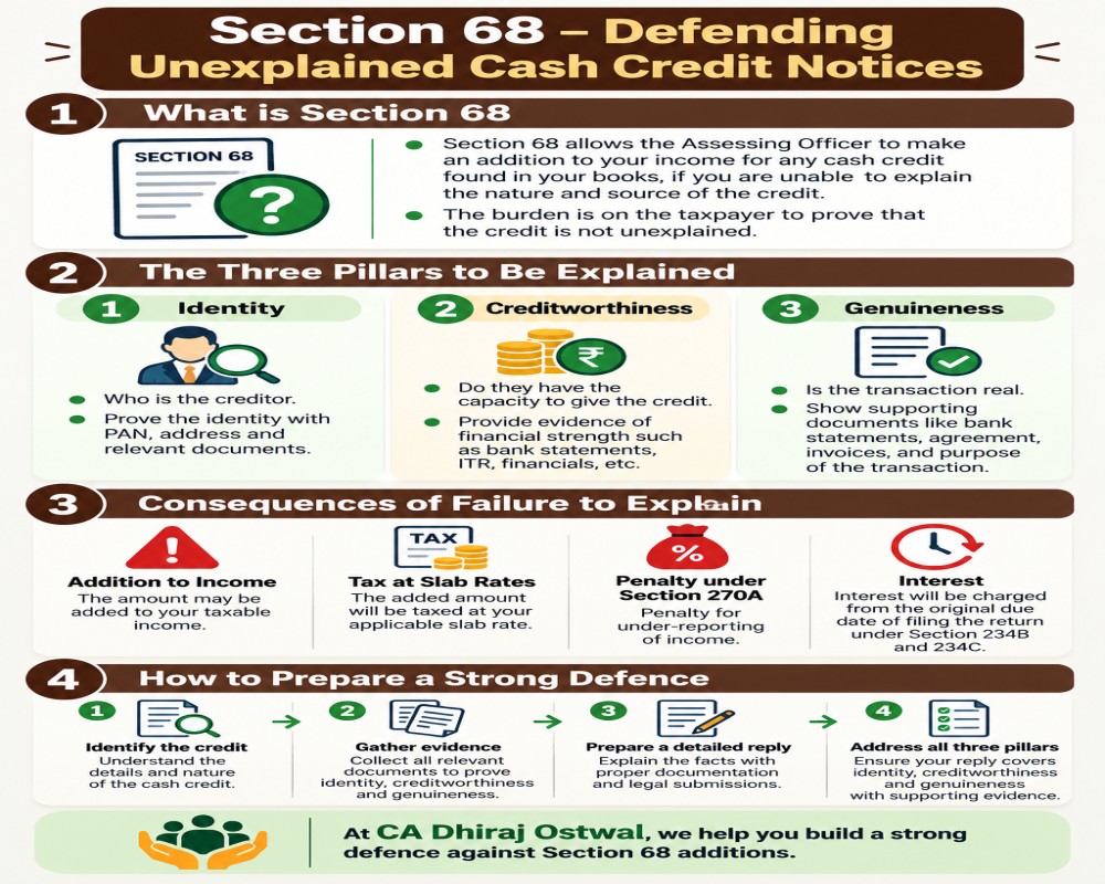 Section 68 - The Unexplained Cash Credit Notice And How To Defend Against It